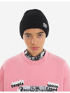 Logo Patch Beanie Black - MAISON KITSUNE - BALAAN 6