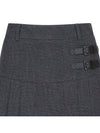 Official W CHECK HALF PLEATS SQ GR - ANEWGOLF - BALAAN 4