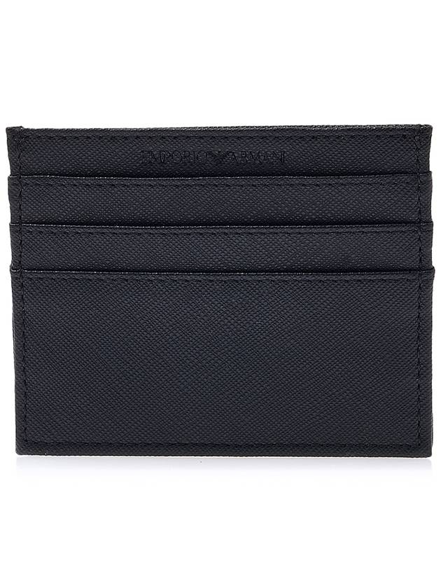 Silver Eagle Logo Card Wallet Black - EMPORIO ARMANI - BALAAN 4