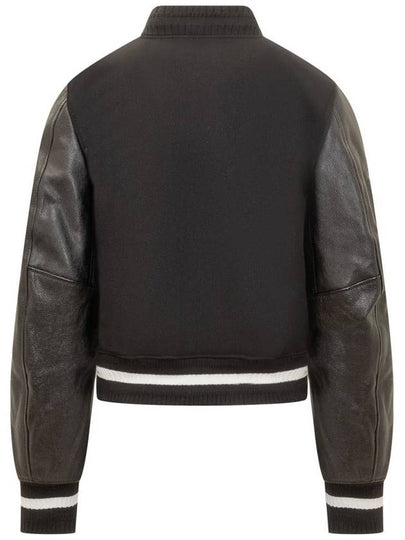 Givenchy Givenchy Short Bomber Jacket In Wool And Leather - GIVENCHY - BALAAN 2