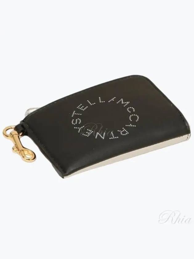 Stella McCartney logo keyring card wallet 7P0007 W8856 1000 - STELLA JEAN - BALAAN 1