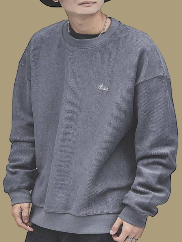 French terry overfit sweatshirt gray - IL TEMPO SELECT SHOP - BALAAN 1