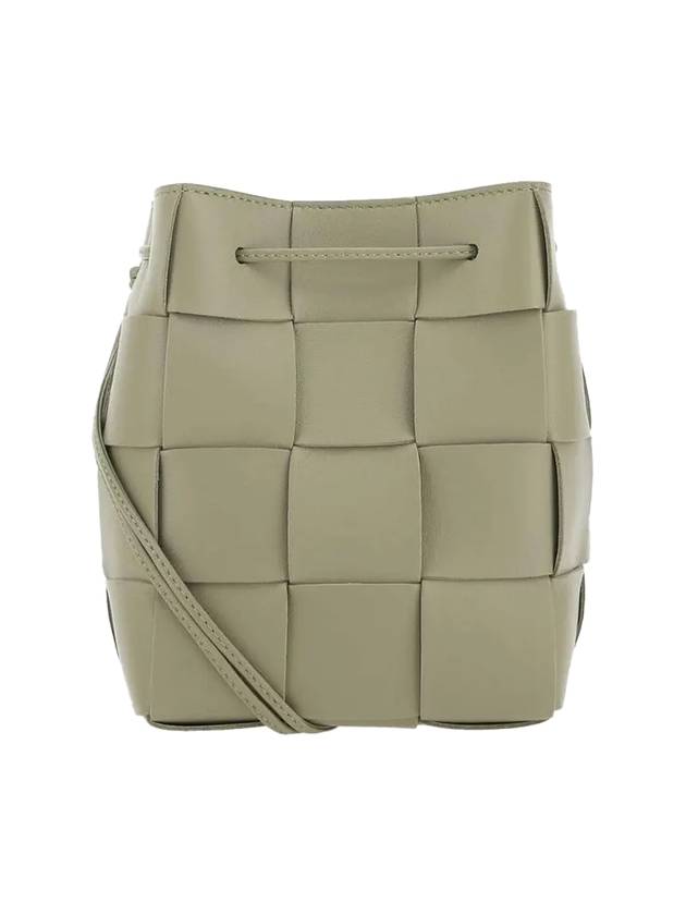 Intrecciato Cassette Small Bucket Bag Travertine - BOTTEGA VENETA - BALAAN 1