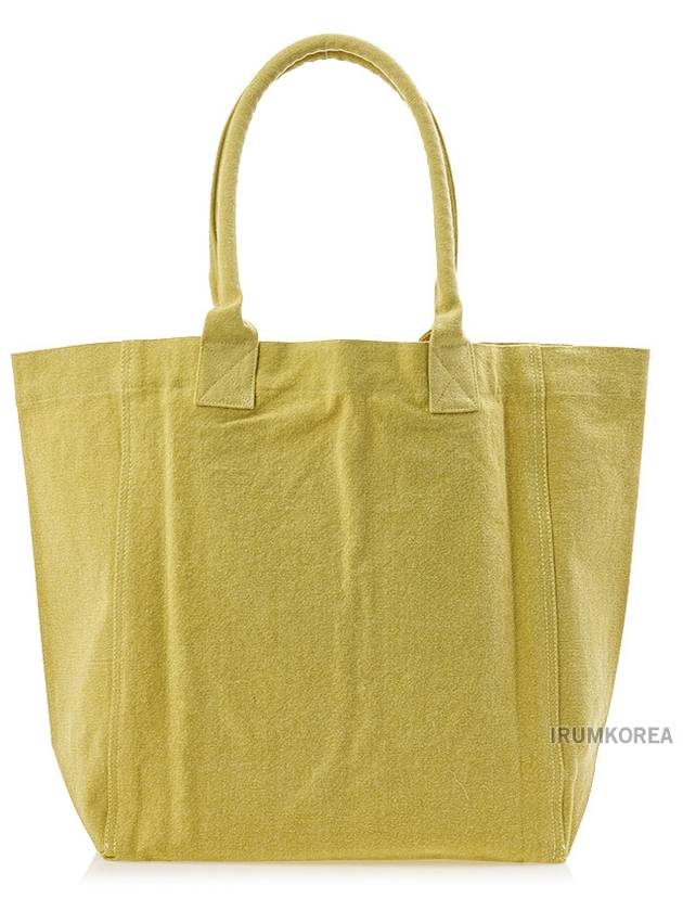 Yenky Embroidered Logo Large Shopper Tote Bag Yellow - ISABEL MARANT - BALAAN 4