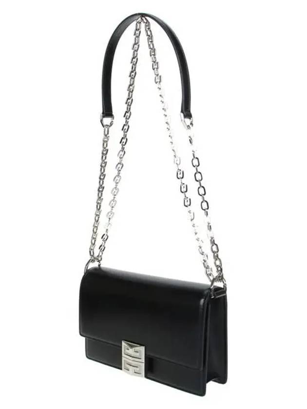 Box 4G Chain Small Leather Shoulder Bag Black - GIVENCHY - BALAAN 3