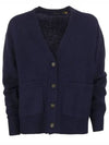 Embroidery Logo Wool Cardigan Navy - POLO RALPH LAUREN - BALAAN 2