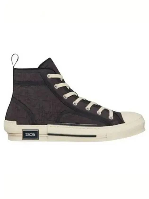 B23 Oblique Kumo High Top Sneakers Black - DIOR - BALAAN 2