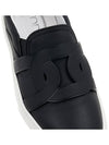 Chain Logo Leather Slip-Ons Black - TOD'S - BALAAN 9