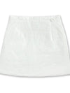 Logo embroidered winter padded skirt WHITE - MONBIRDIE GOLF - BALAAN 2