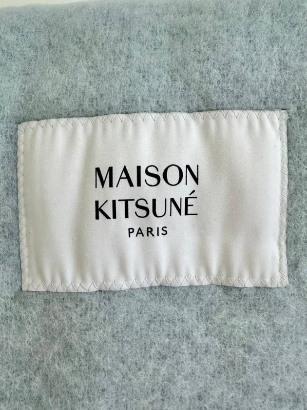 Alpaca Scarf LW06206WA0022 Gray Dawn Blue - MAISON KITSUNE - BALAAN 2