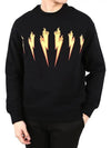 Frame Bolt Printing Sweatshirt Man Black PBJS446A - NEIL BARRETT - BALAAN 2