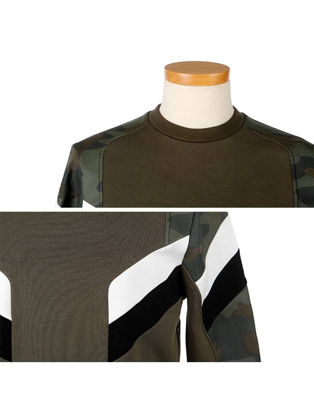 Men's Camouflage Sweatshirt Green - NEIL BARRETT - BALAAN 5