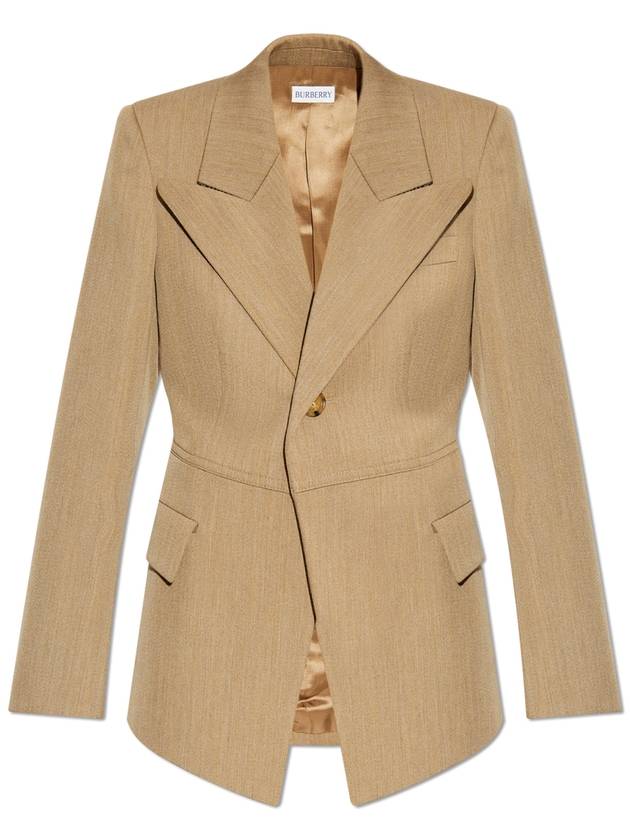 Burberry Wool Blazer, Women's, Brown - BURBERRY - BALAAN 1