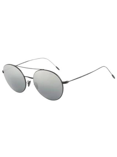 Eyewear Round Metal Sunglasses Black - GIORGIO ARMANI - BALAAN 1