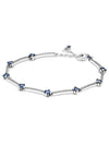 Blue Sparkling Pave Bar Bracelet Silver - PANDORA - BALAAN 1