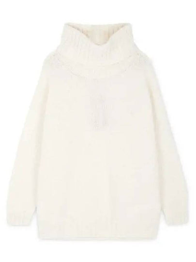 Women's Raveno Knit Turtleneck Ivory - MAX MARA - BALAAN 2