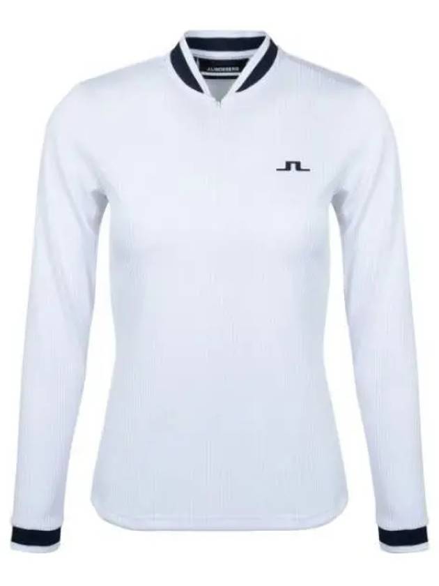 Women's Leonor Mid Layer Golf Zip-Up Jacket White - J.LINDEBERG - BALAAN 2