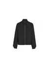 Shirt Collar Zip Up Jacket Black - PRADA - BALAAN 2