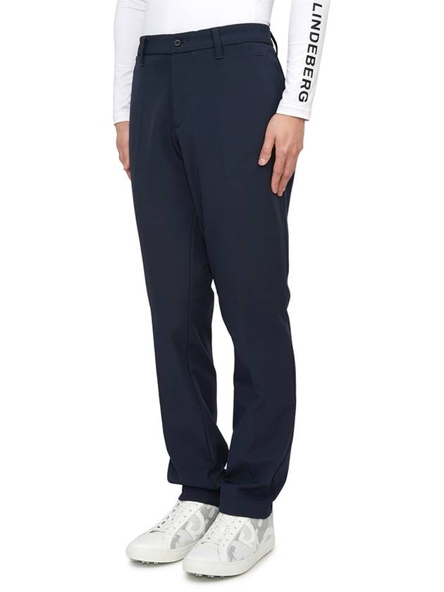 Ellott Bonded Fleece Straight Pants Navy - J.LINDEBERG - BALAAN 3