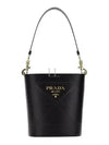 Top Stitching Bucket Bag Black - PRADA - BALAAN 2