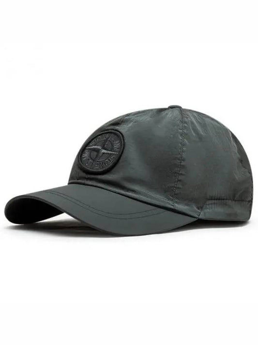 Logo Patch Ball Cap Khaki - STONE ISLAND - BALAAN 2