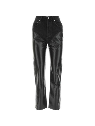 Hybrid Straight Pants Black - AGOLDE - BALAAN 1