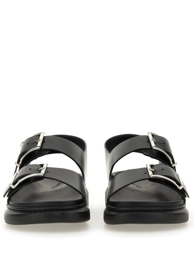 Hybrid Double Buckle Sandals Black - ALEXANDER MCQUEEN - BALAAN 5