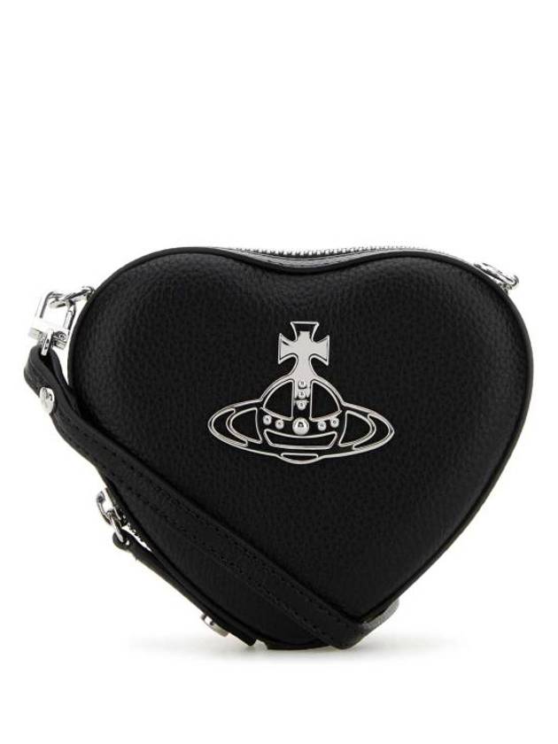 Logo Mini Heart Cross Bag Black - VIVIENNE WESTWOOD - BALAAN 2