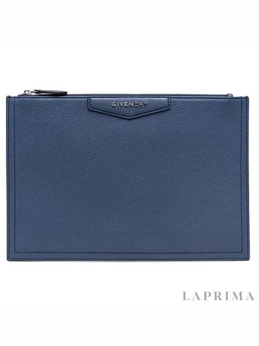 Antigona medium clutch bag navy - GIVENCHY - BALAAN.