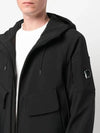 Lens Wappen Hooded Jacket Black - CP COMPANY - BALAAN 3