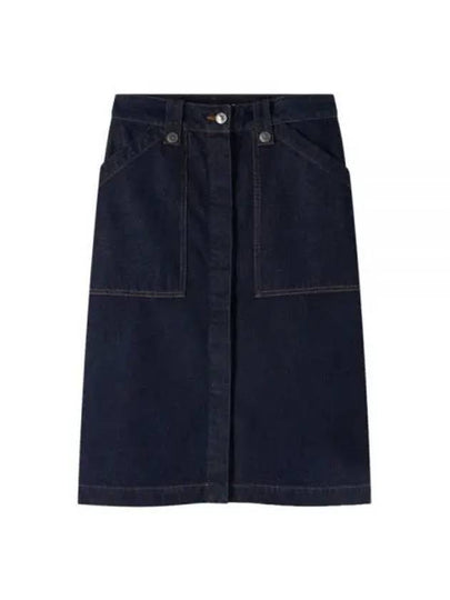 Jupe Annie Denim A-Line Skirt Indigo - A.P.C. - BALAAN 2