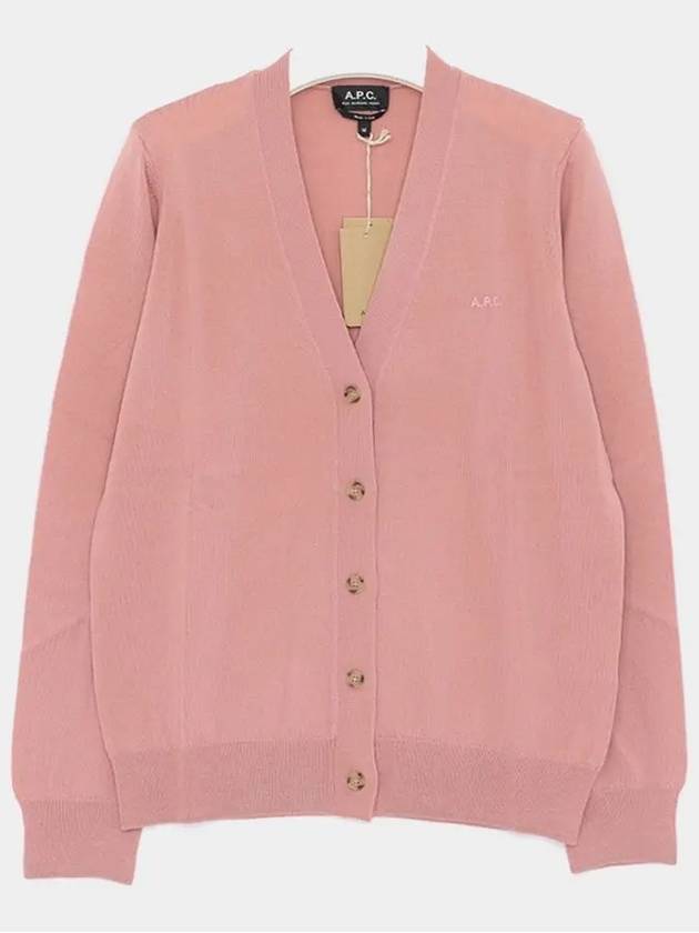 Salome Logo Cardigan Pink - A.P.C. - BALAAN 2