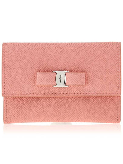 Vara Bow Card Wallet Coral - SALVATORE FERRAGAMO - BALAAN 2