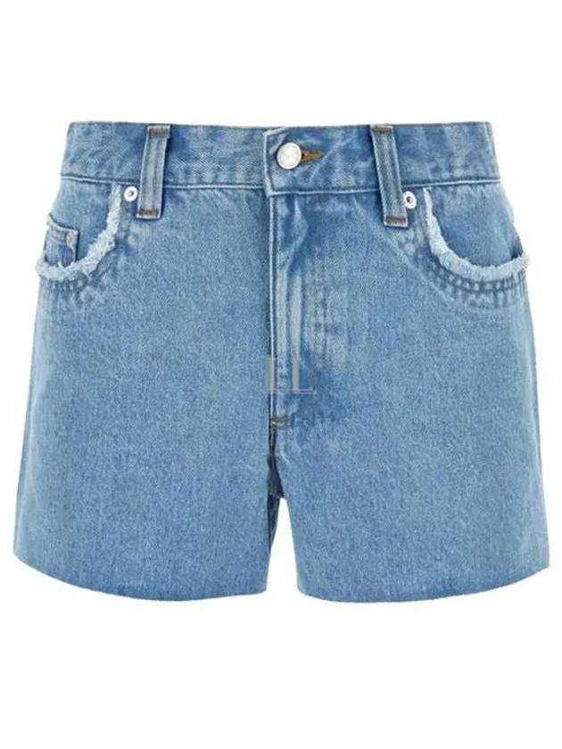 Mid-Thigh Denim Shorts Pale Blue - A.P.C. - BALAAN 2