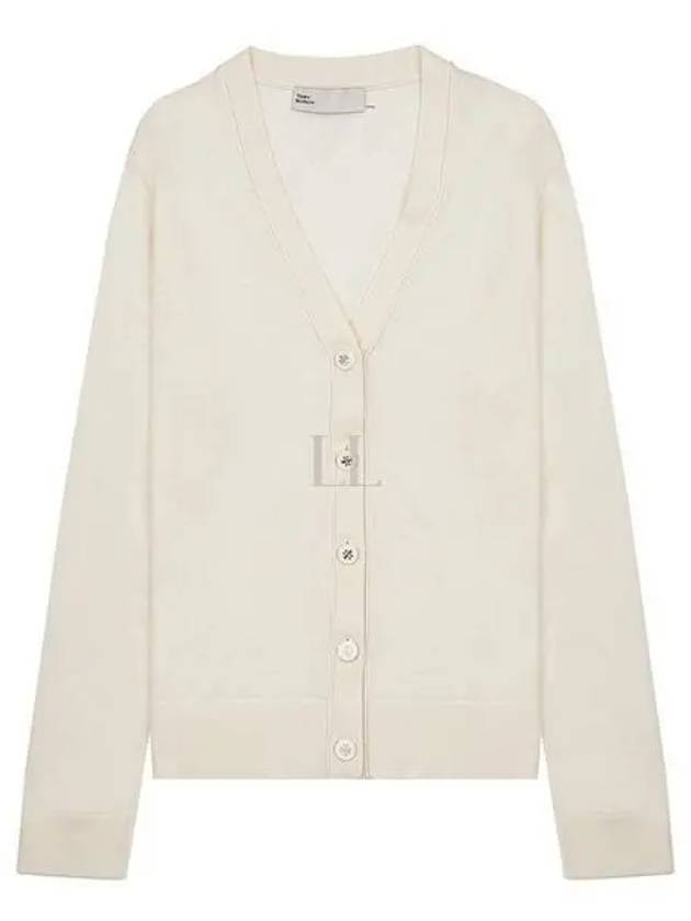 Simone Knit Cardigan Ivory - TORY BURCH - BALAAN 2