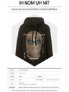 Kanye West Graphic Print Hoodie Camel Black - IH NOM UH NIT - BALAAN 3