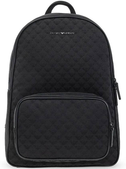 Logo Nylon Backpack Black - EMPORIO ARMANI - BALAAN 2