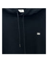 Triomphe Loose Cotton Cashmere Hoodie Black - CELINE - BALAAN 6