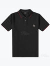 Zebra Patch Regular Fit Short Sleeve Polo Shirt Black - PAUL SMITH - BALAAN 2