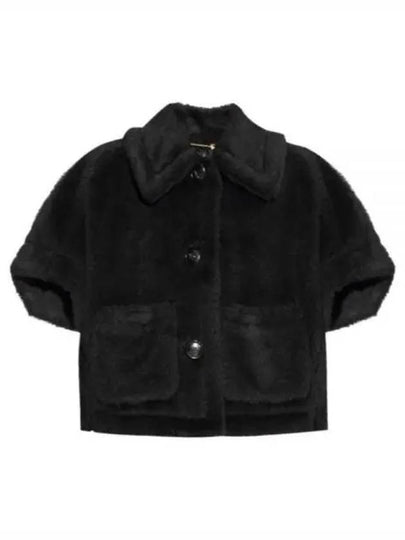 New Terzo1 Teddy Cape Black - MAX MARA - BALAAN 2