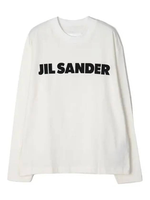 Lightweight Cotton Logo Long Sleeve T Shirt Women s Sweatshirt - JIL SANDER - BALAAN 1