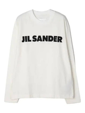 Lightweight Cotton Logo Long Sleeve T Shirt Women s Sweatshirt - JIL SANDER - BALAAN 1