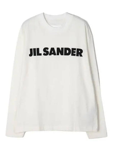 Lightweight Cotton Logo Long Sleeve T Shirt Women s Sweatshirt - JIL SANDER - BALAAN 1