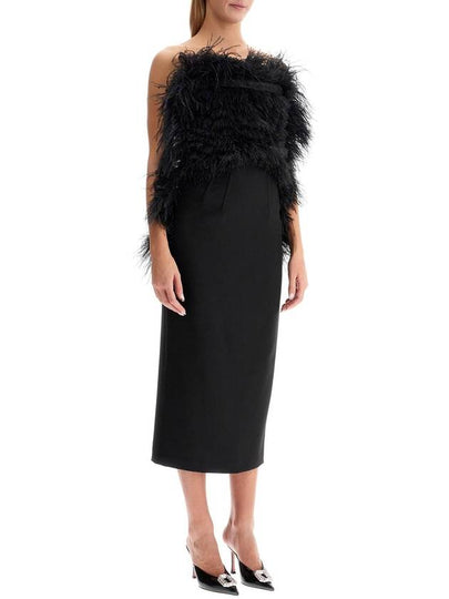 midi dress with feathers - MAX MARA SPORTMAX - BALAAN 2