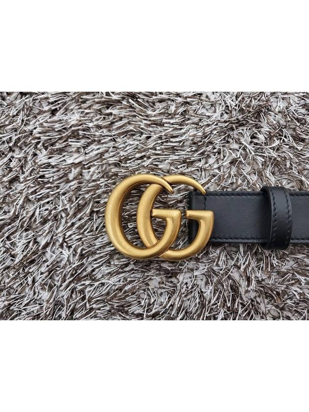 Marmont GG gold logo belt - GUCCI - BALAAN 3