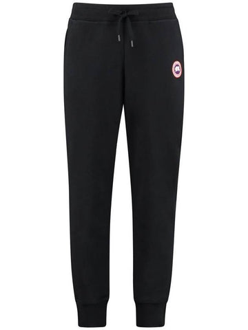 Men's Huron Logo Jogger Pants Black - CANADA GOOSE - BALAAN 1