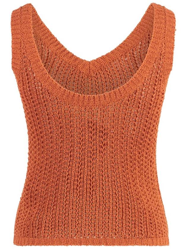 Arrigo sleeveless knit top orange - MAX MARA - BALAAN 3