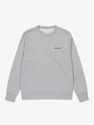 Arne Logo Sweatshirt Light Gray Velange N2013021026 - NORSE PROJECTS - BALAAN 1