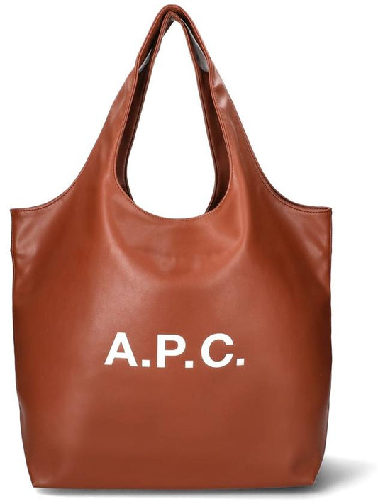 Ninon Logo Print Tote Bag Nut Brown - A.P.C. - BALAAN 2