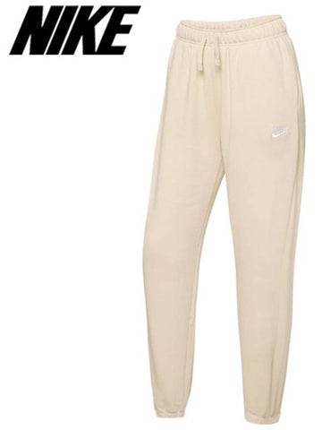 Sportswear Club Fleece Brushed Women s Mid Rise Oversized Sweatpants Sanddrift Beige DQ5800 126 - NIKE - BALAAN 1